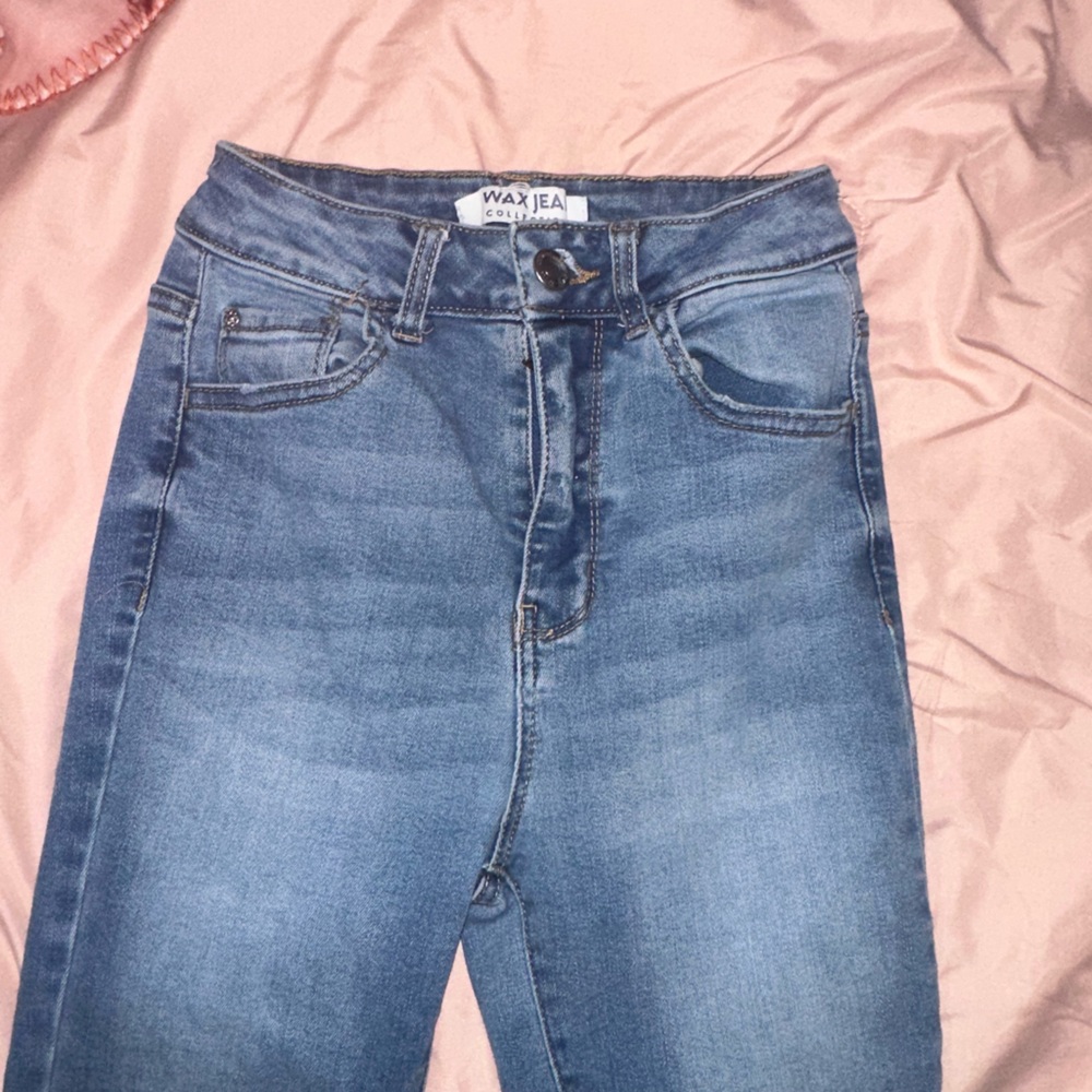 Wax Jean Women's Classic Blue Skinny Jeans